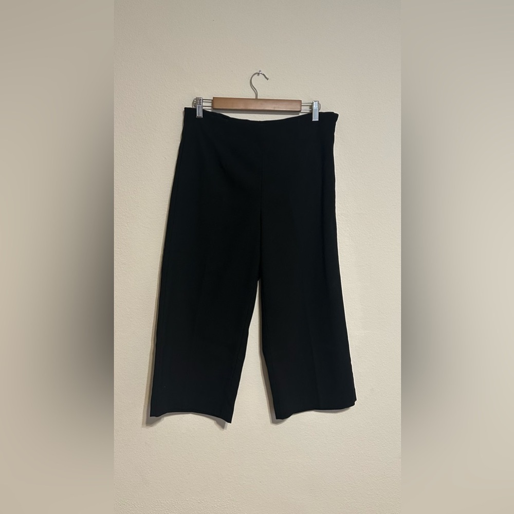 LOFT Black Wide Leg Trousers - Picture 2 of 10
